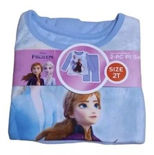 Disney Frozen Sz 2T Toddler Girls 2 Piece Pajama Set Disney Elsa Anna