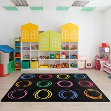 Kids Rug, Classroom Carpets Playmat Rugs, 5x7 Ft Kids Carpet with Rubber Back...