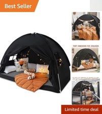 Portable Full Size Kids' Bed Tent - Waterproof Canopy for Indoor Play  Sleep