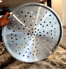 Industrial/Commercial Restaurant Size Aluminum 20" Round, Perforated Pizza Pan