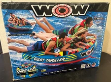 WOW Sports GIANT THRILLER 3-4 person raft towable inflatable ski boat tube