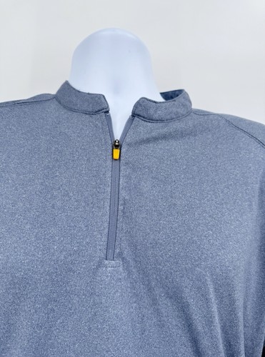 McDonalds Apparel Collection Men's Large Uniform Zip Stretch Shirt Solid Gray - Picture 4 of 6