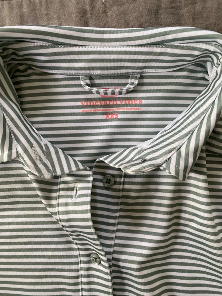 Vineyard Vines Sankaty Margo 3/4 Sleeve Striped Dress Womens Size 2XS Nautical - Image 3 of 4