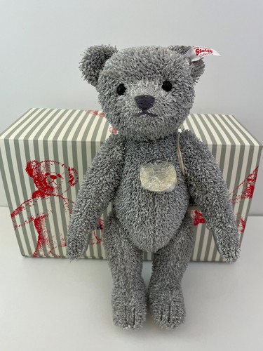 Retired Steiff, Platinum Paper Teddy Bear, EAN 006999, beautiful unique bear. - Picture 1 of 9