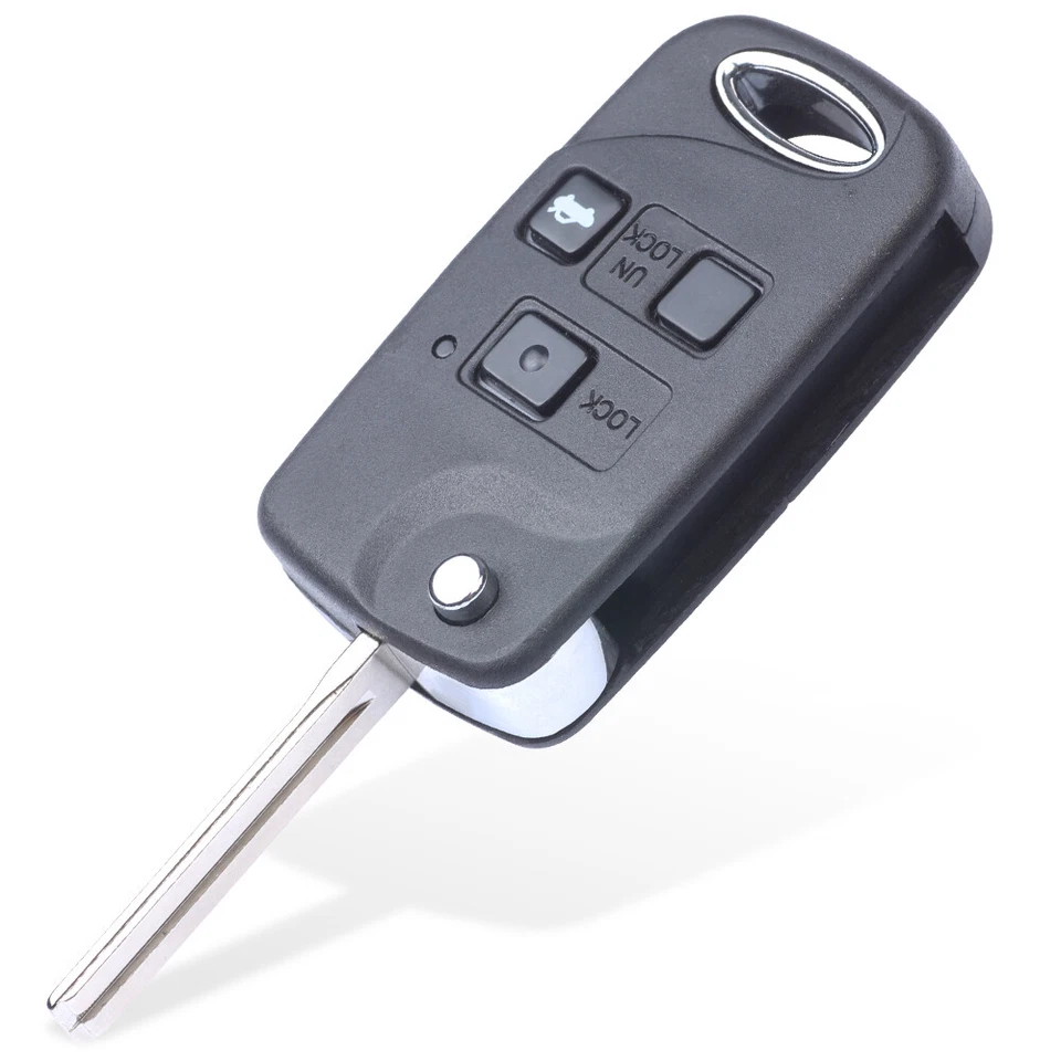 Replacement Flip Remote Key Fob for 2002-2010 Lexus SC430 HYQ12BBK - 4D68 - Image 2 of 4