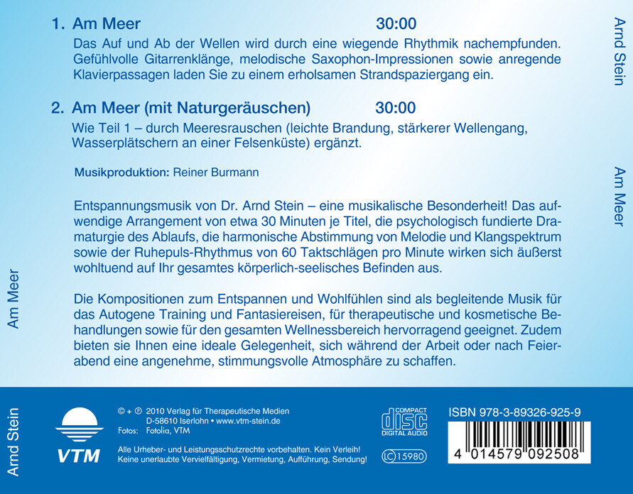 Thumbnail - Am Meer. Cd | Arnd Stein | 1996 | Deutsch
