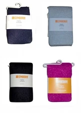 NEW Gymboree Girls Silver Navy Black Magenta Sparkle Tights  6-12 12-24 NWT