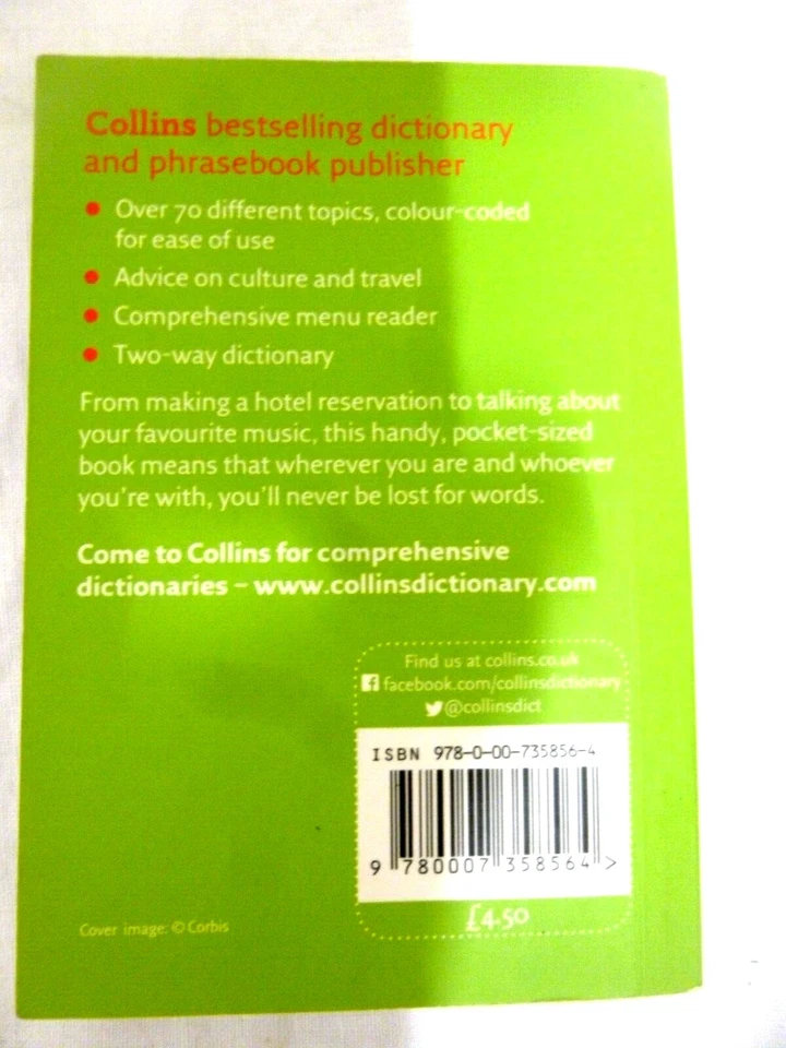 collins Italian phrasebook 1993 - Image 2 of 2