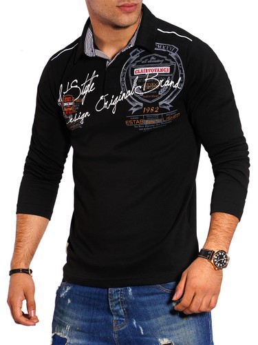 Herren Langarm Poloshirt Longsleeve Polohemd Polo T-Shirt Hemd 20-6028 NEU - Bild 7 von 17