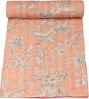Indian kantha quilt bedspread handmade bed cover bedding throw blanket