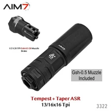 AIM7 Tempest XDT Taper ASR & Gsh-0.5 Linear Muzzle Compensator 223/22/9mm