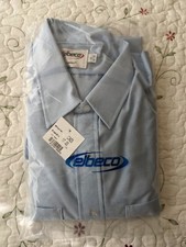 ELBECO CA23 MENS Long Sleeve Dress Shirt BLUE Size 17 32/33