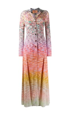 fitted lace wedding dress MISSONI | S/L LONG DRESS-BLUE main image 1