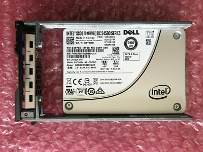 4T7DD DELL INTEL S4500 960GB SATA 6G 2.5'' SSD SSDSC2KB960G7R R930 R630 04T7DD