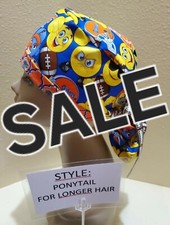 Florida Gators emojis SALE Women's Ponytail Surgical Scrub Hat/Cap Handmade