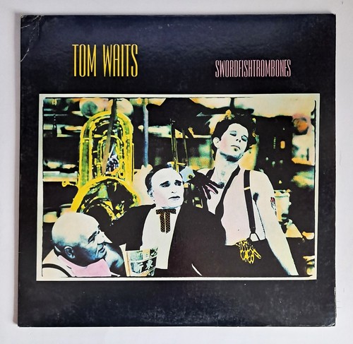TOM WAITS-SWORDFISHTROMBONES-1983-ISLAND 7 90095-1-FIRST EDITION-VG VINYL LP