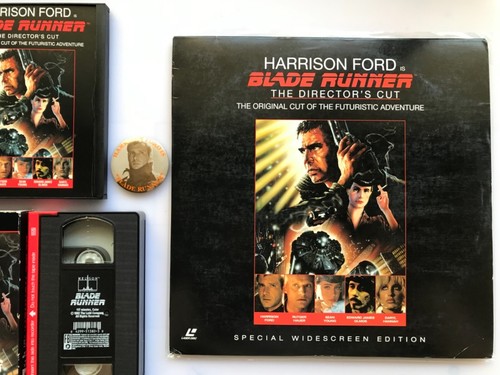 Blade Runner Director's Cut Laserdisc & DVD, 1982 VHS Red Tab, Blu-Ray 2049 - Picture 6 of 24