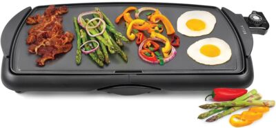 Plancha Electrica 20'' De Asar Para Cocinar Pancakes Carne Tacos Tortillas Cocina
