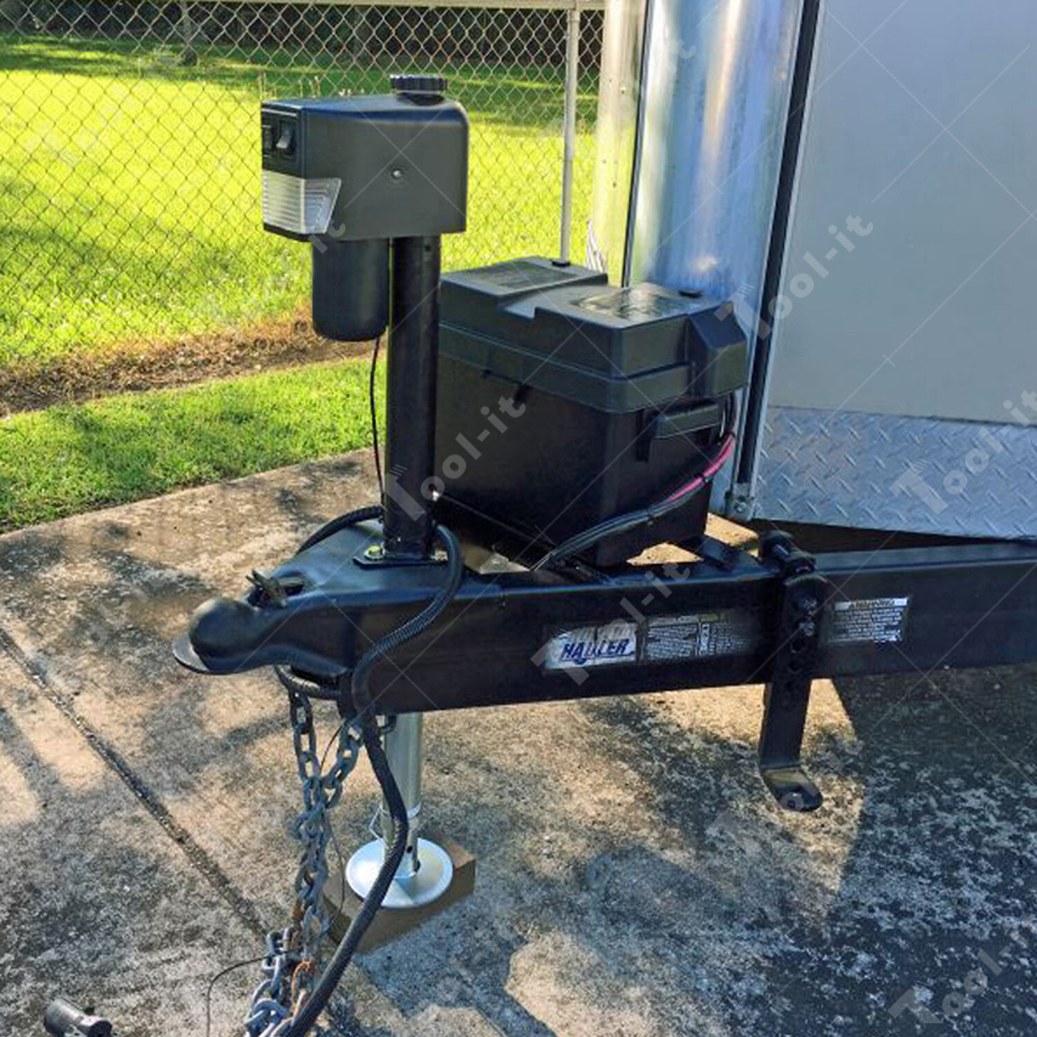 HEAVY DUTY MOTORISED 12V ELECTRIC CARAVAN JACK TRAILER JOCKEY STAND