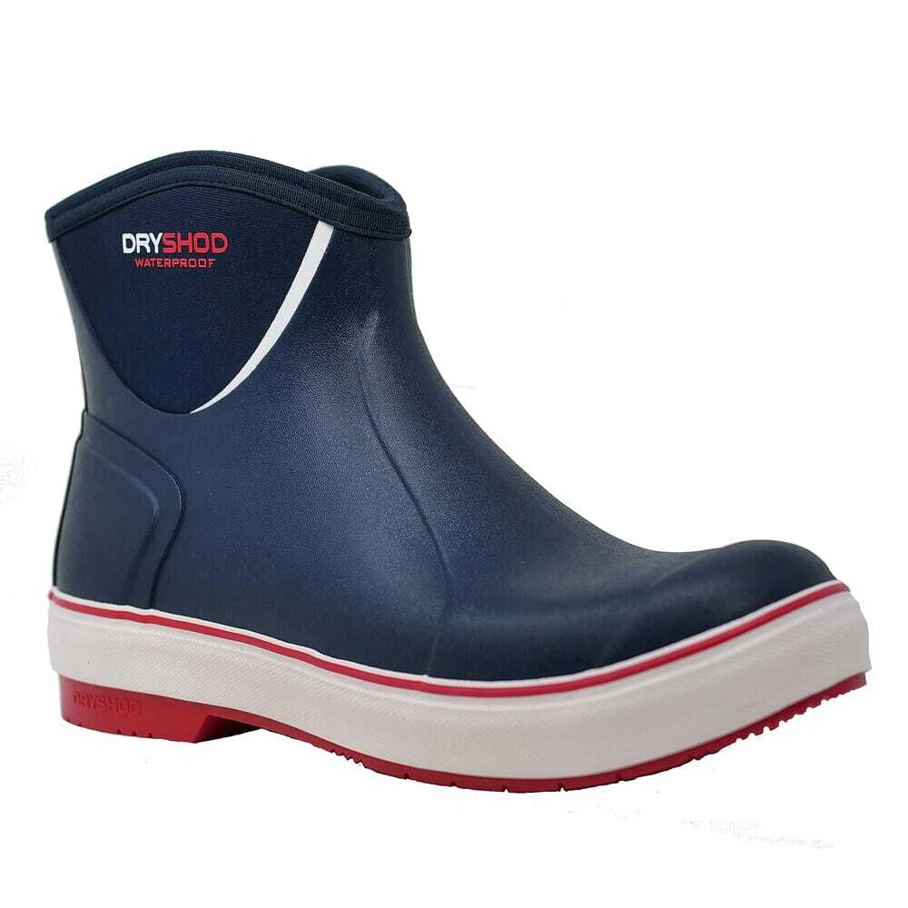 Dryshod Slipnot Deck Boot Red Waterproof Ankle Boots (SLN-MA-NV-M)