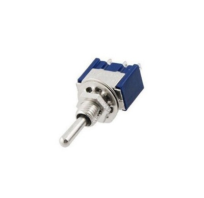 5 Stück NEU Mini 3 PIN BLAU Kippschalter SPDT Ein-Aus-Ein 6A 125V AC 