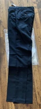 NWT Amazon Essentials Men Classic-Fit Expandable 32x34 Flat-Fr Black Dress Pant