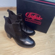 Buffalo LONDON Stiefelette Damen Ankle Boots Booties Gr. EU 42 schwarz mit OVP
