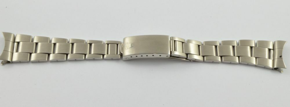 Rolex Oyster Steel Ladies Bracelet 19mm Vintage 7835 Folded