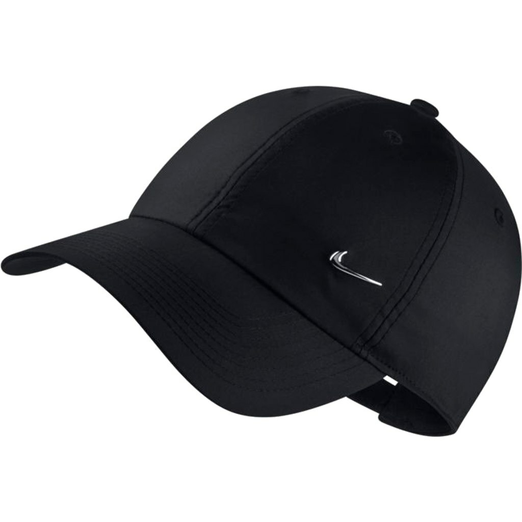 Nike 943092-010 Unisex Metal Swoosh H86 Adjustable Hat Cap Black | eBay