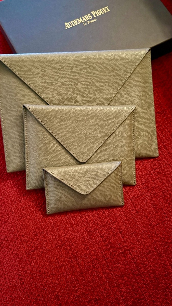 NEW Audemars Piguet Leather Bag Set Watch Pouch Cardholder Wallet