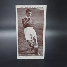 1939 Churchman Association Footballers #2 Beau Asquith Tobacco Cigarette Card