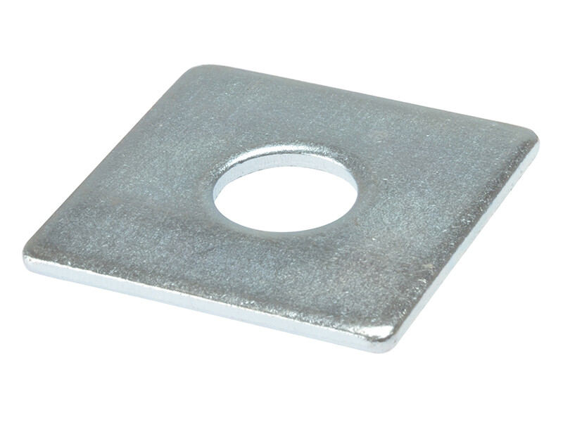 Forgefix Quadrato Rondella Piastra Zp 50 x 10mm Borsa 10 FORSQPL5010M