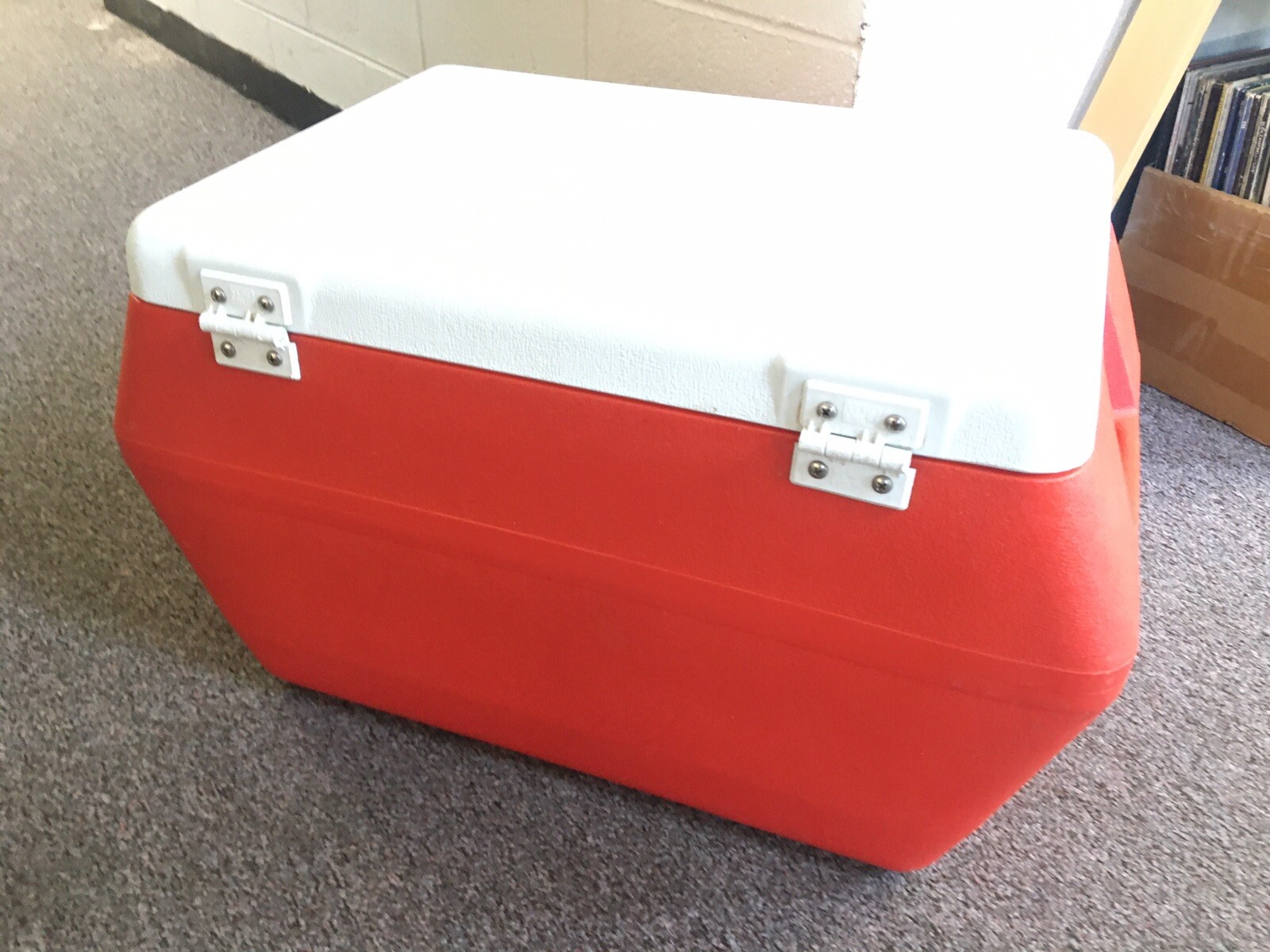 Gott 50 Model Vintage 1950 Orange Ice Chest Cooler Nice condition eBay