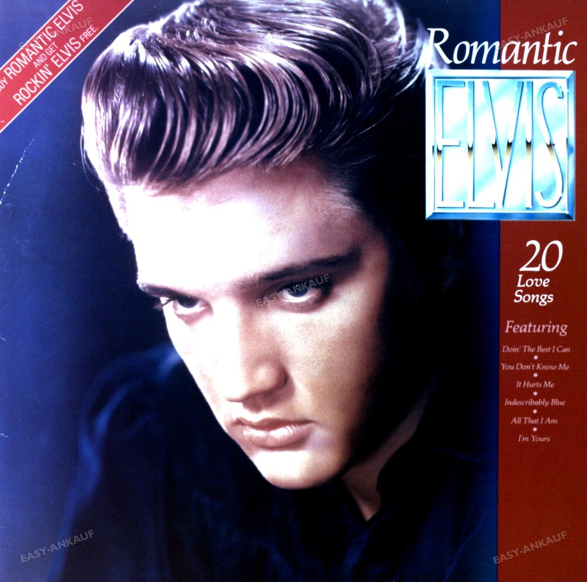 Elvis Presley - Romantic Elvis - 20 Love Songs LP (VG+/VG+)