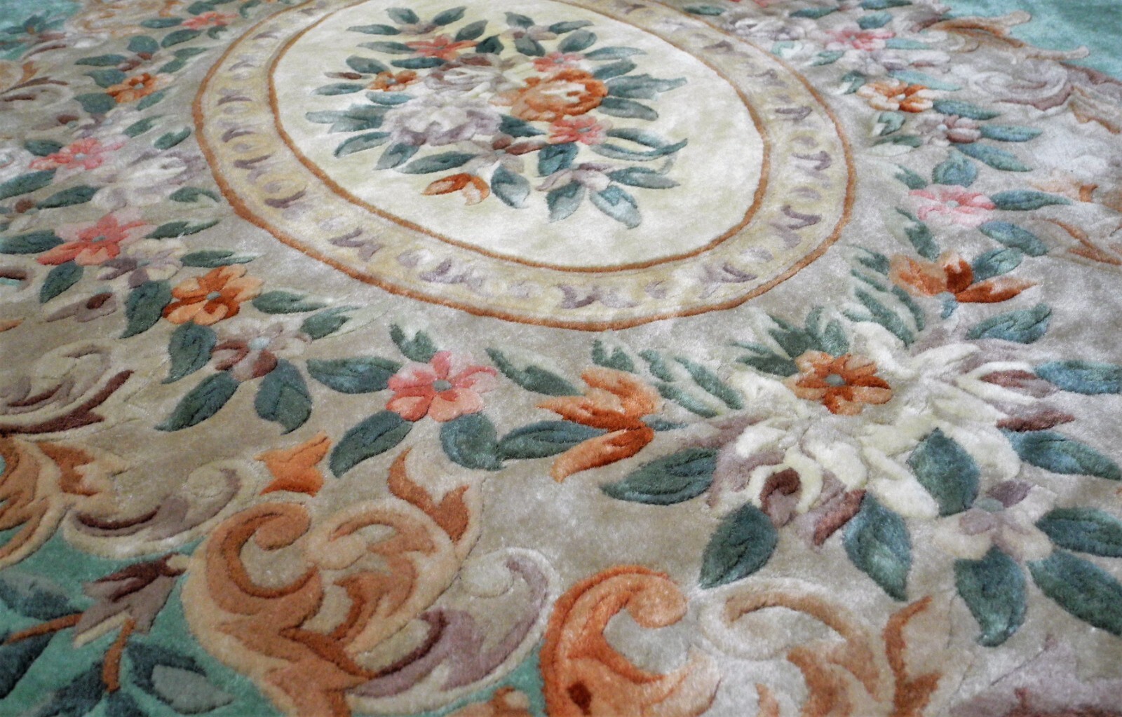 12'9 x 9' ExtraLarge JOHN LEWIS Chinese Wool Rug HANDMADE CARPET Floral
