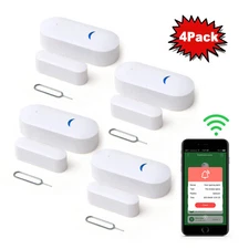 4 X Wireless Security Alarm Sensor System Home Window Door Burglar Alexa Google