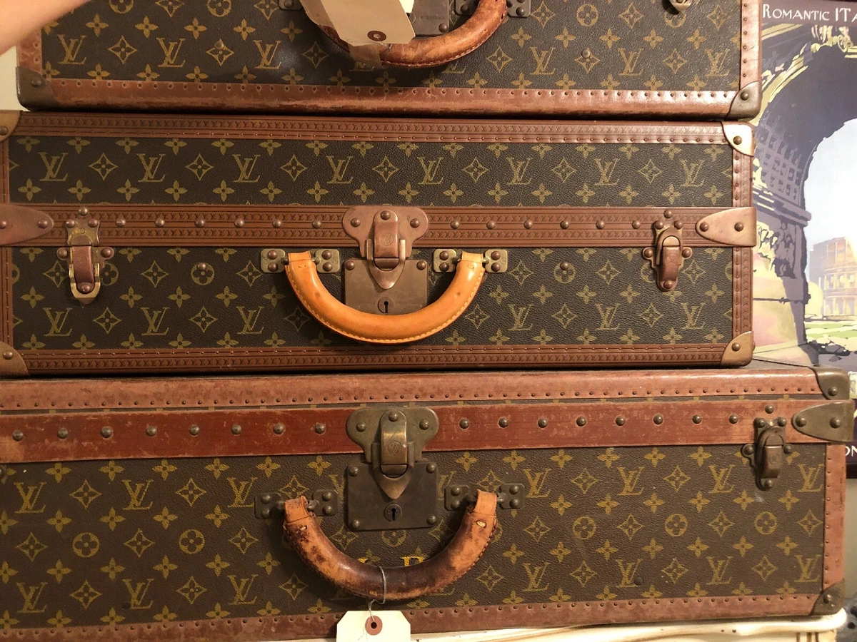 Rare Louis Vuitton Suitcase Alzer Suitcase Shoe Trunk With 8  Compartments-SALE