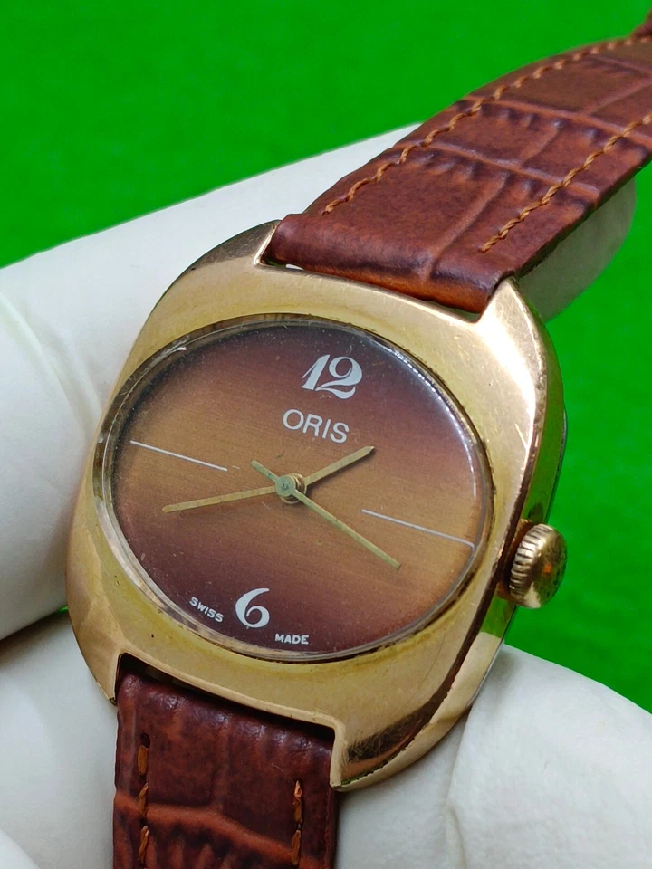 vintage ORIS watch Mechanical Manual Gold Plated - Изображение 3 из 4