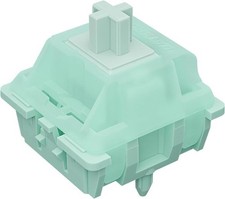 Gateron Mint Green Linear Keyboard Switches 5 Pin Pre Lubed 22mm 55gf RGB LED