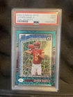 2024 Panini Donruss Optic Rookie Jayden Daniels PSA 9 #248 Teal Velocity SP