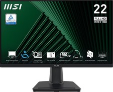 MSI Monitor PC 21,4" Display LCD VA Full HD 100 Hz HDMI Classe E Nero Pro MP225V
