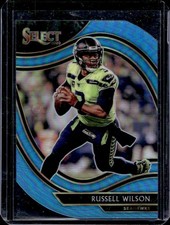 2020 Panini Select Russell Wilson Light Blue Prizm Die Cut Field Level #304