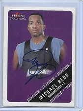 MICHAEL REDD Basketball Card IP auto NBA Milwaukee Bucks 00-01 Tradition rookie. rookie card picture