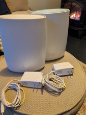 NETGEAR Orbi RBS50v2 And RBR50v2 Satellite WiFi Extender And Router Set