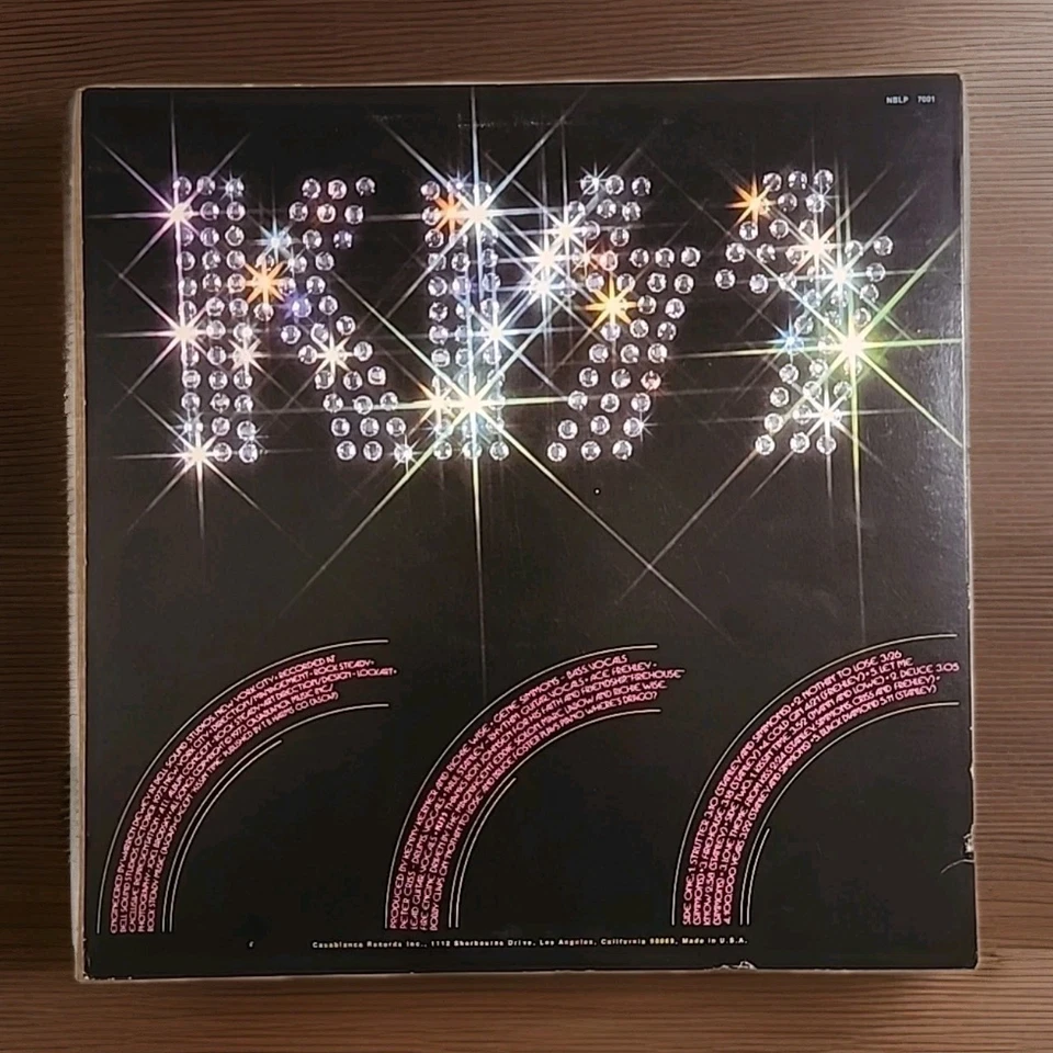 KISS Self Titled Vinyl LP 1974 Casablanca NBLP 7001 Early Pressing NM Vinyl - Image 2 of 4