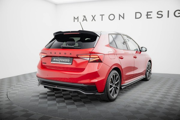 Maxton Design Diffusor Heckansatz Passend FüR Skoda Fabia Monte Carlo Mk4 Schwar-image