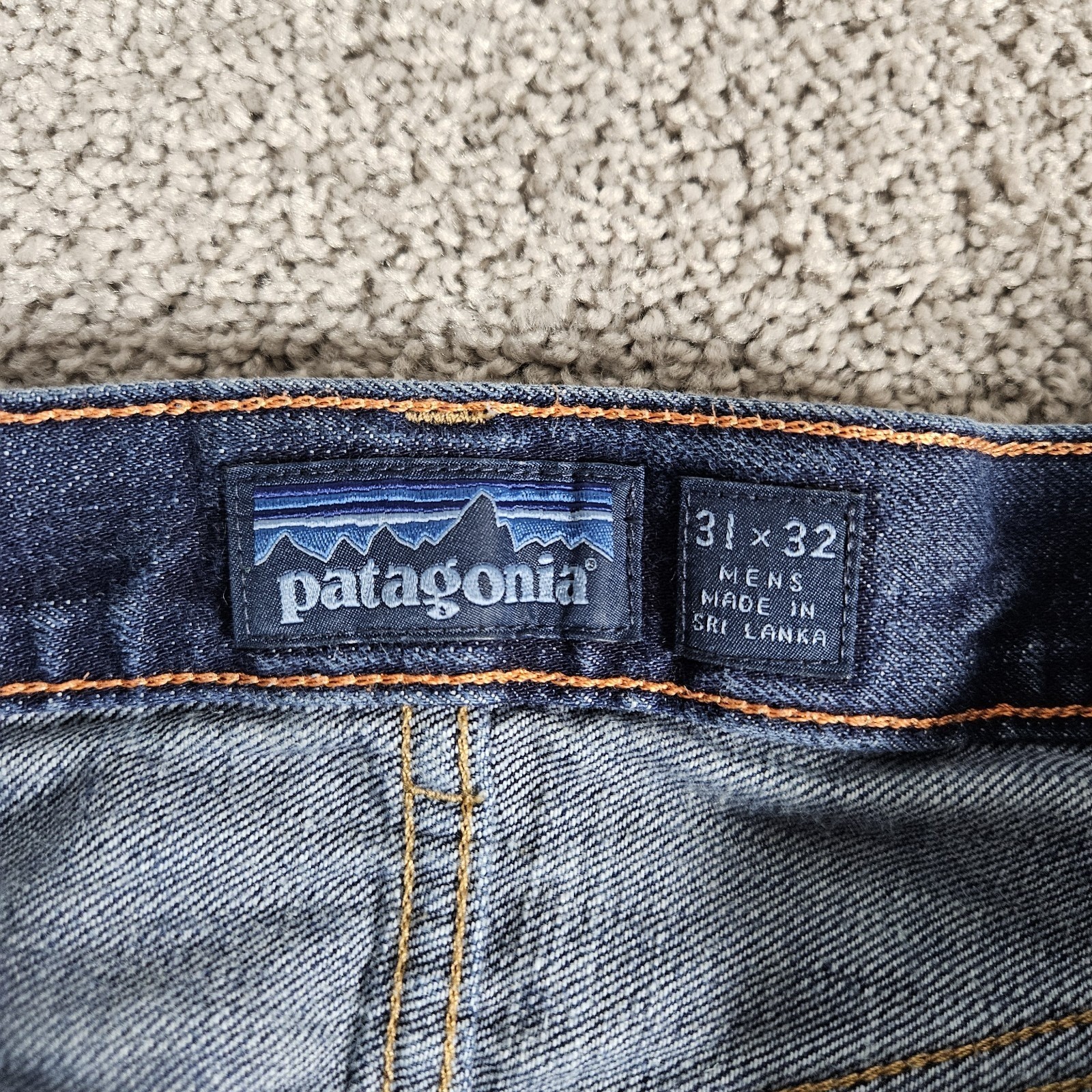 Patagonia Jeans Mens 31X32 Blue Straight Fit Gorpcore Organic Cotton 56005 thumbnail 4