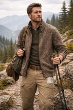 Buffalo David Bitton Men's NWT Full Zip Pullover Sweater Size L