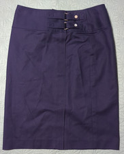 Lauren Ralph Lauren Women  s Pencil Skirt Sz 6 Navy Business Career Buckle Accent