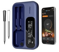 FitFlavor Smart Wireless Meat Thermometer, WiFi & Bluetooth for BBQ & Grilling